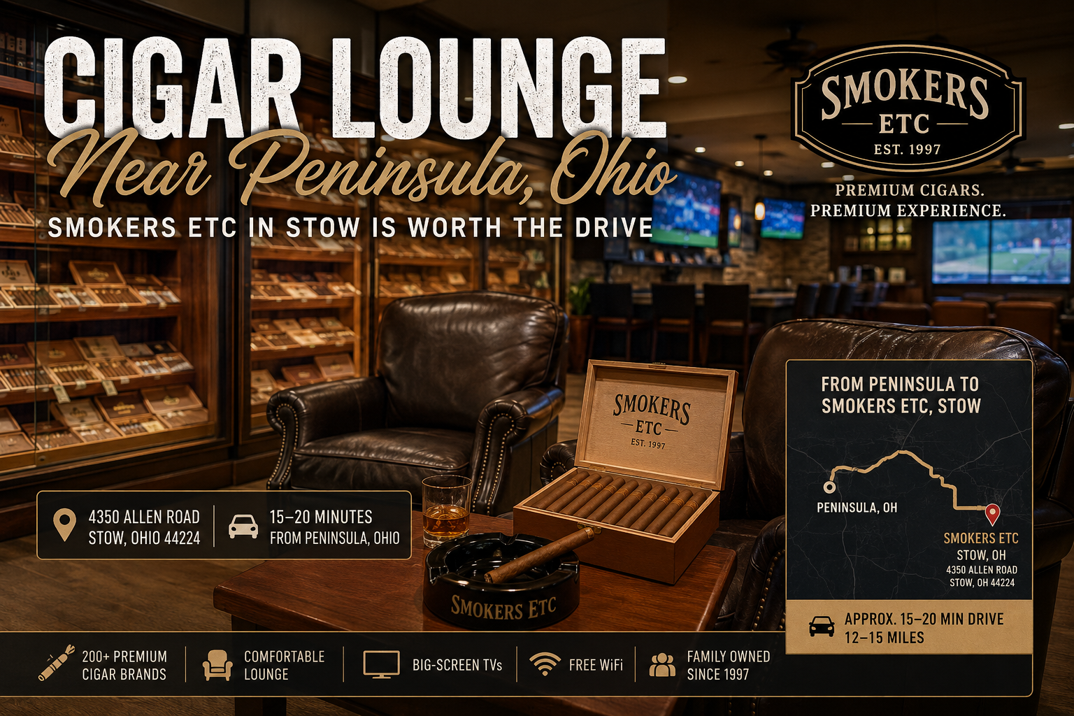 Cigar Lounge Near Peninsula, Ohio