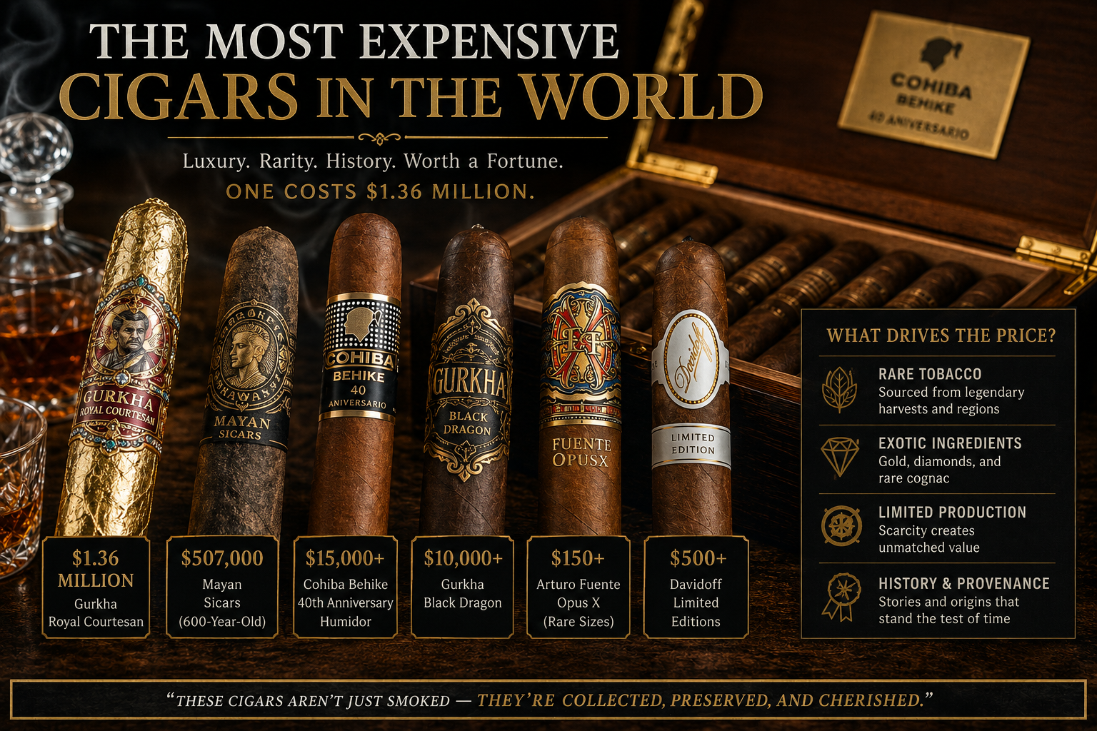 Most Expensive Cigars in the World: 12 That Cost a Fortune