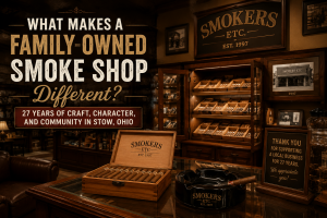 family-owned smoke shop, Stow, Ohio